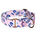 Rózsaszín és kék kavicsok - Kutya Félfojtó Nyakörv - april & june