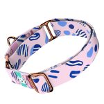 Rózsaszín és kék kavicsok - Kutya Félfojtó Nyakörv - april & june