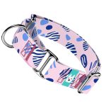 Rózsaszín és kék kavicsok - Kutya Félfojtó Nyakörv - april & june