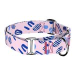 Rózsaszín és kék kavicsok - Kutya Félfojtó Nyakörv - april & june