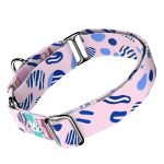 Rózsaszín és kék kavicsok - Kutya Félfojtó Nyakörv - april & june