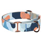 Pasztell kék és barack - Kutya Félfojtó Nyakörv - april & june