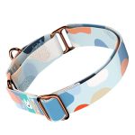 Pasztell kék és barack - Kutya Félfojtó Nyakörv - april & june