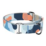 Pasztell kék és barack - Kutya Félfojtó Nyakörv - april & june