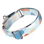 Pasztell kék és barack - Kutya Félfojtó Nyakörv - april & june