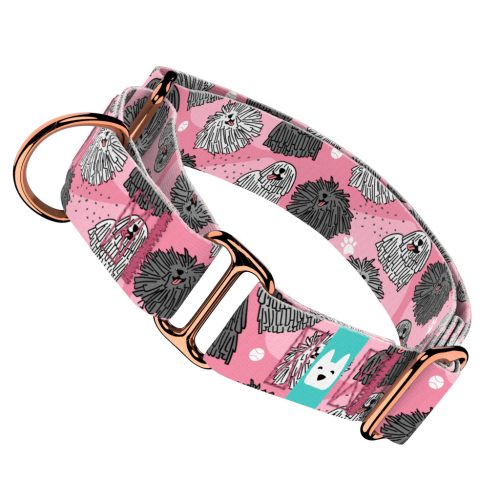 Puli, rózsaszín - Kutya Félfojtó Nyakörv - april & june