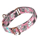 Pumi, rózsaszín - Kutya Félfojtó Nyakörv - april & june