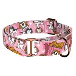 Spániel - Cavalier, rózsaszín - Kutya Félfojtó Nyakörv - april & june