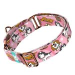 Spániel - Cavalier, rózsaszín - Kutya Félfojtó Nyakörv - april & june