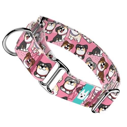 Ausztrál juhász, rózsaszín - Kutya Félfojtó Nyakörv - april & june