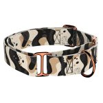 Bézs és fekete - Kutya Félfojtó Nyakörv - april & june