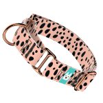 Fekete foltok rózsaszín alapon - Kutya Félfojtó Nyakörv - april & june