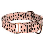 Fekete foltok rózsaszín alapon - Kutya Félfojtó Nyakörv - april & june