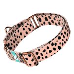 Fekete foltok rózsaszín alapon - Kutya Félfojtó Nyakörv - april & june