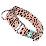 Fekete foltok rózsaszín alapon - Kutya Félfojtó Nyakörv - april & june