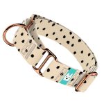 Fekete foltok bézs alapon - Kutya Félfojtó Nyakörv - april & june