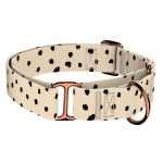 Fekete foltok bézs alapon - Kutya Félfojtó Nyakörv - april & june