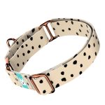 Fekete foltok bézs alapon - Kutya Félfojtó Nyakörv - april & june