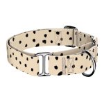 Fekete foltok bézs alapon - Kutya Félfojtó Nyakörv - april & june