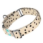 Fekete foltok bézs alapon - Kutya Félfojtó Nyakörv - april & june