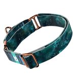 Zöld galaxis - Kutya Félfojtó Nyakörv - april & june