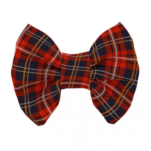 Klasszikus Piros Kockás - Kutya csokornyakkendő - Classic Christmas Tartan Red - april & june