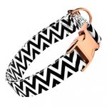 Fekete-fehér cikcakk - Kutya Nyakörv - april & june