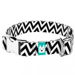 Fekete-fehér cikcakk - Kutya Nyakörv - april & june