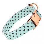 Szivecskés, kék - Kutya Nyakörv - april & june