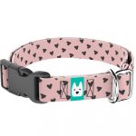 Szivecskés, rózsaszín - Kutya Nyakörv - april & june