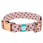 Szivecskés, rózsaszín - Kutya Nyakörv - april & june