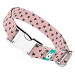 Szivecskés, rózsaszín - Kutya Nyakörv - april & june