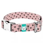 Szivecskés, rózsaszín - Kutya Nyakörv - april & june