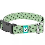 Szivecskés, zöld - Kutya Nyakörv - april & june