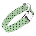 Szivecskés, zöld - Kutya Nyakörv - april & june