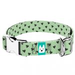 Szivecskés, zöld - Kutya Nyakörv - april & june