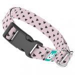 Szivecskés, lila - Kutya Nyakörv - april & june