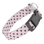 Szivecskés, lila - Kutya Nyakörv - april & june