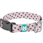 Szivecskés, lila - Kutya Nyakörv - april & june