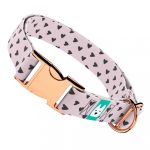 Szivecskés, lila - Kutya Nyakörv - april & june