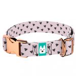 Szivecskés, lila - Kutya Nyakörv - april & june