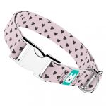 Szivecskés, lila - Kutya Nyakörv - april & june