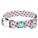 Szivecskés, lila - Kutya Nyakörv - april & june