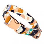 Bézs és Kék Kamuflázs - Kutya Nyakörv - april & june