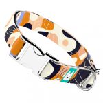 Bézs és Kék Kamuflázs - Kutya Nyakörv - april & june