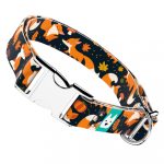 Róka mintás, fekete - Kutya Nyakörv - april & june