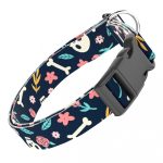 Koponya és Rózsa mintás - Kutya Nyakörv - april & june