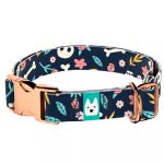 Koponya és Rózsa mintás - Kutya Nyakörv - april & june