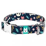 Koponya és Rózsa mintás - Kutya Nyakörv - april & june