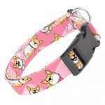 Pembroke Welsh Corgi, rózsaszín - Kutya Nyakörv - april & june